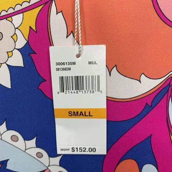 Trina Turk Psychedelic Cover Up Tunic Top Swim Dress Womens Size S NWT $152 - Picture 3 of 9